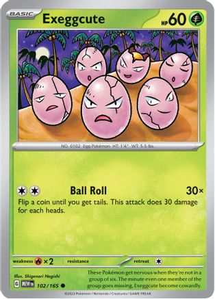 Exeggcute (102) Reverse Holofoil - 151
