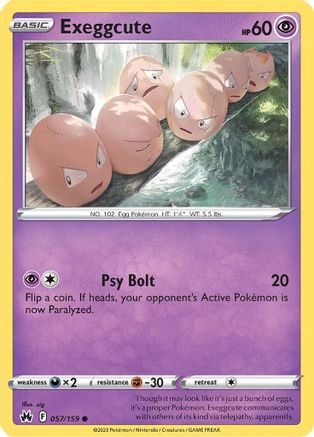Exeggcute (57) Reverse Holofoil - Crown Zenith