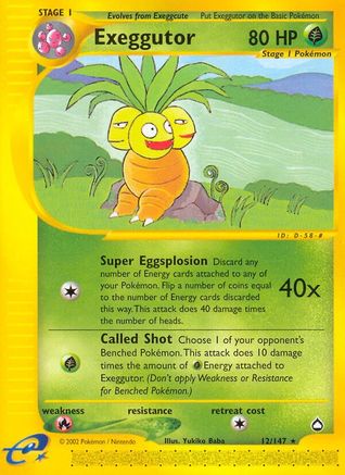 Exeggutor (12) Reverse Holofoil - Aquapolis