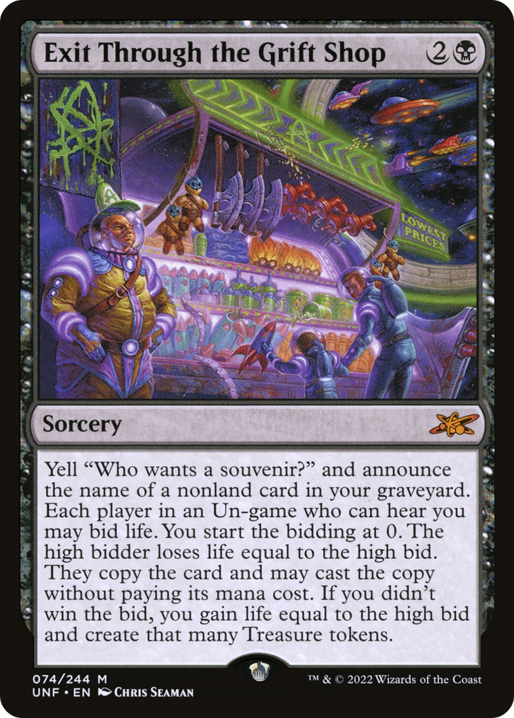 Exit Through the Grift Shop (074) - Unfinity Foil