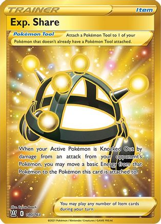 Exp. Share (Gold) (180) Holofoil - Battle Styles