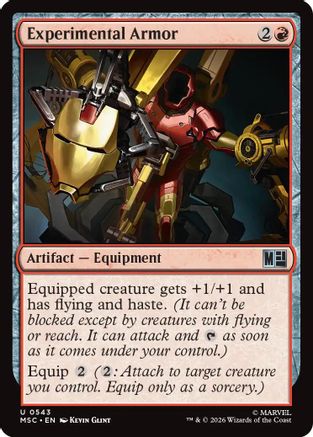 Experimental Armor (543) Foil - Commander: Marvel Super Heroes
