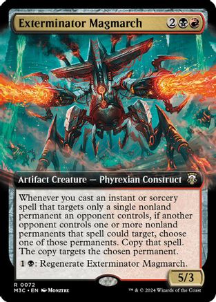 Exterminator Magmarch (Extended Art) (072) Ripple Foil - Commander: Modern Horizons 3
