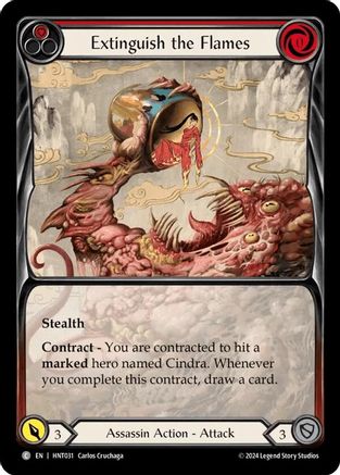 Extinguish the Flames (HNT031) Rainbow Foil - The Hunted