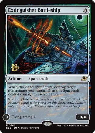 Extinguisher Battleship (Prerelease) (242) Foil - Edge of Eternities
