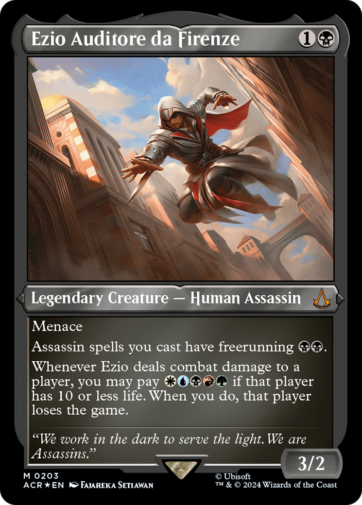 Ezio Auditore da Firenze (203) Etched Foil - Assassin's Creed