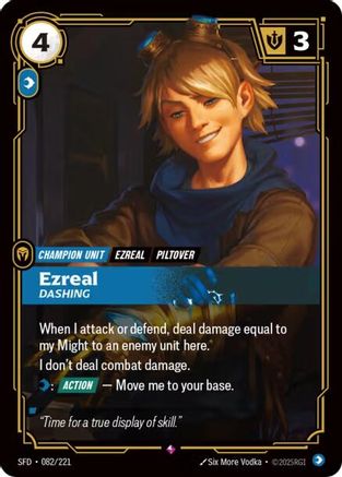 Ezreal – Dashing (082) Foil - Spiritforged