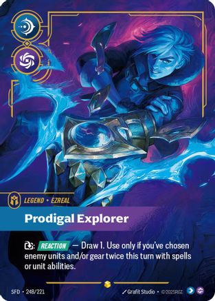 Ezreal – Prodigal Explorer (Overnumbered) (248) Foil - Spiritforged
