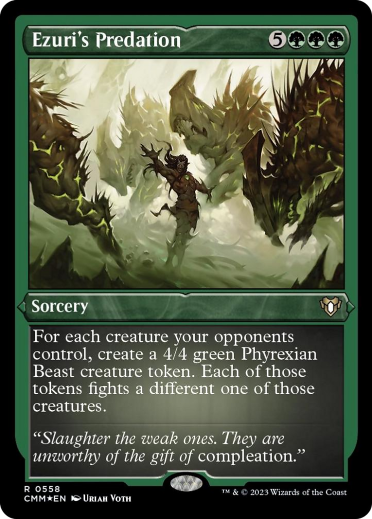 Ezuri's Predation (558) Etched Foil - Commander Masters