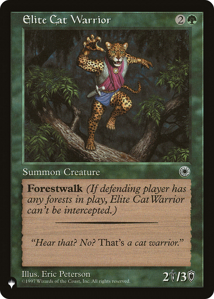 Elite Cat Warrior (Flavor Text) [The List] | Silver Goblin