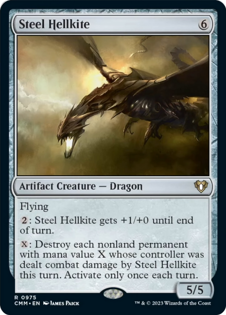 Steel Hellkite [Commander Masters] | Silver Goblin