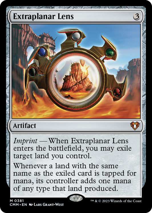 Extraplanar Lens [Commander Masters] Foil