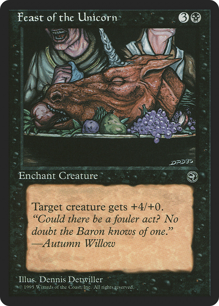 Feast of the Unicorn (Autumn Willow Flavor Text) [Homelands] | Silver Goblin