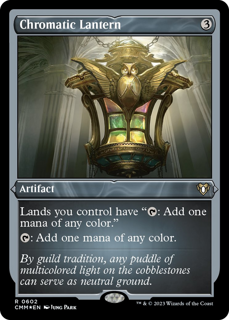 Chromatic Lantern (Foil Etched) [Commander Masters] | Silver Goblin