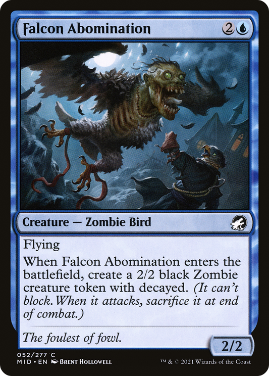 Falcon Abomination [Innistrad: Midnight Hunt] Foil