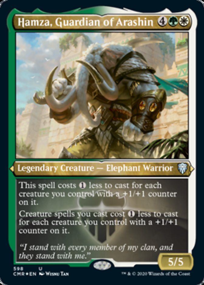 Hamza, Guardian of Arashin (Etched) [Commander Legends] | Silver Goblin