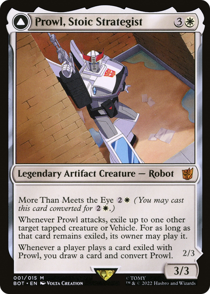 Prowl, Stoic Strategist // Prowl, Pursuit Vehicle [Transformers] Foil