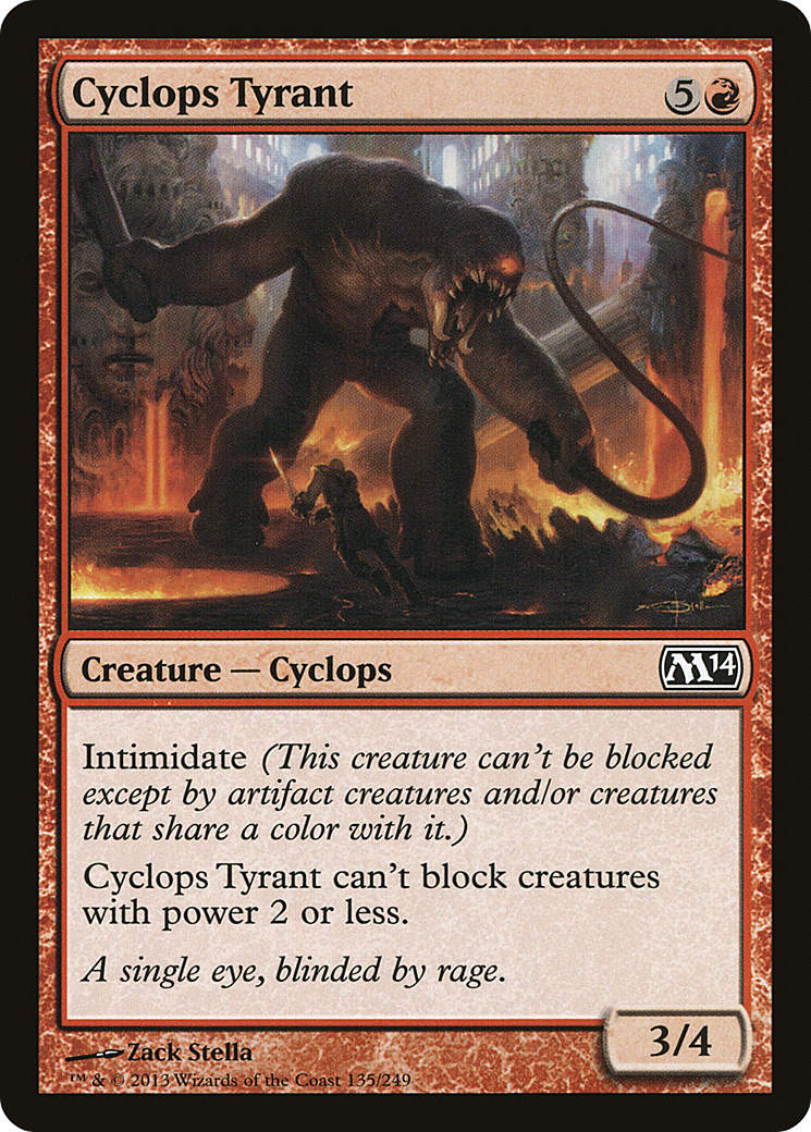 Cyclops Tyrant [Magic 2014] Foil