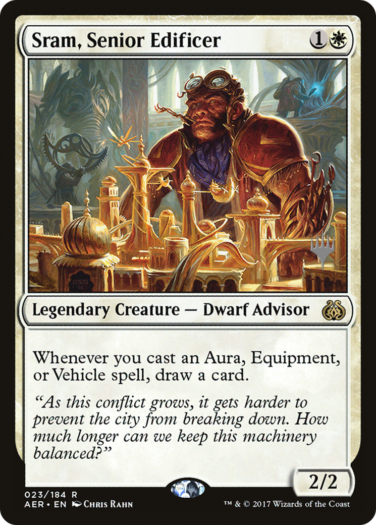 Sram, Senior Edificer [Aether Revolt Promos] | Silver Goblin