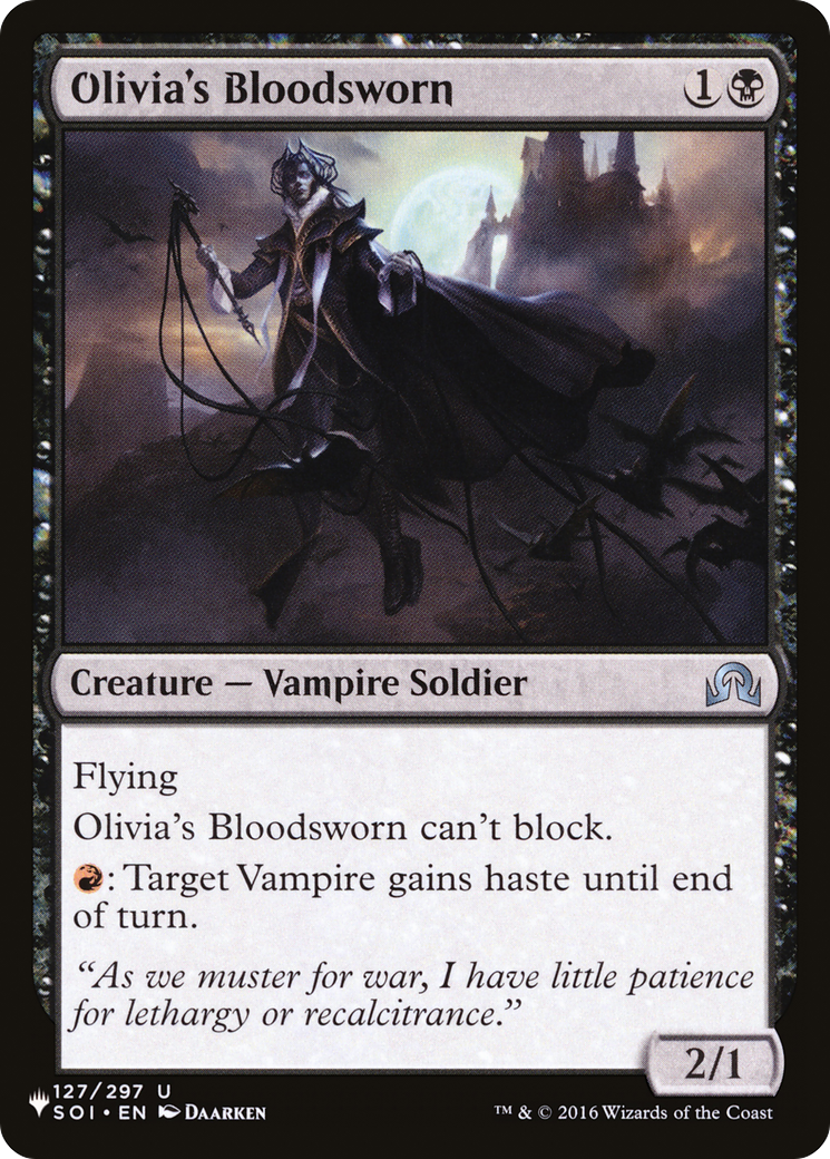 Olivia's Bloodsworn [The List Reprints] | Silver Goblin