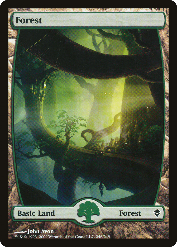 Forest (246) [Zendikar] Foil