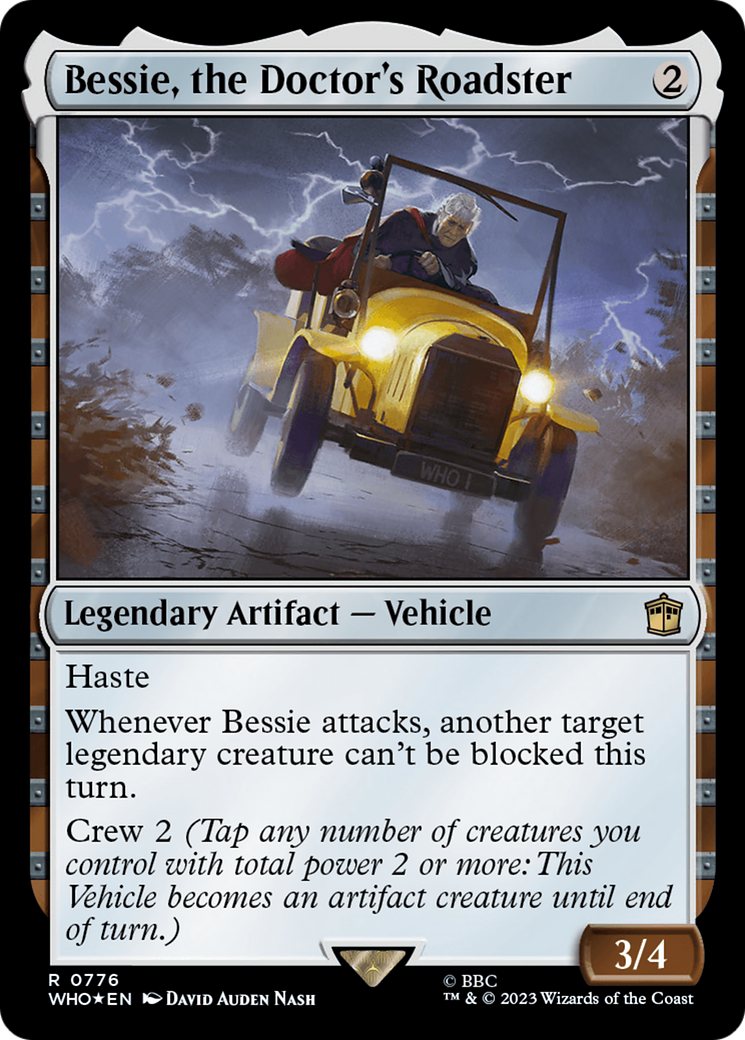 Bessie, the Doctor's Roadster (Surge Foil) [Doctor Who] | Silver Goblin
