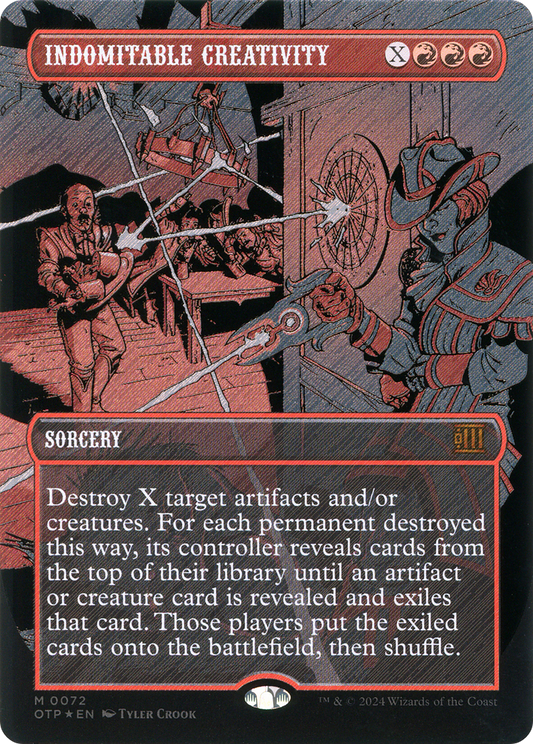 Indomitable Creativity (Textured Foil) [Outlaws of Thunder Junction: Breaking News]