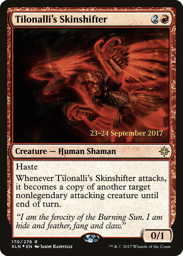 Tilonalli's Skinshifter [Ixalan Prerelease Promos] | Silver Goblin