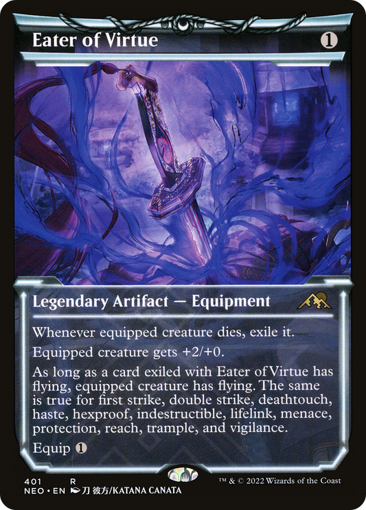 Eater of Virtue (Showcase Soft Glow) [Kamigawa: Neon Dynasty] Foil