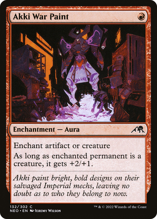 Akki War Paint [Kamigawa: Neon Dynasty] Foil