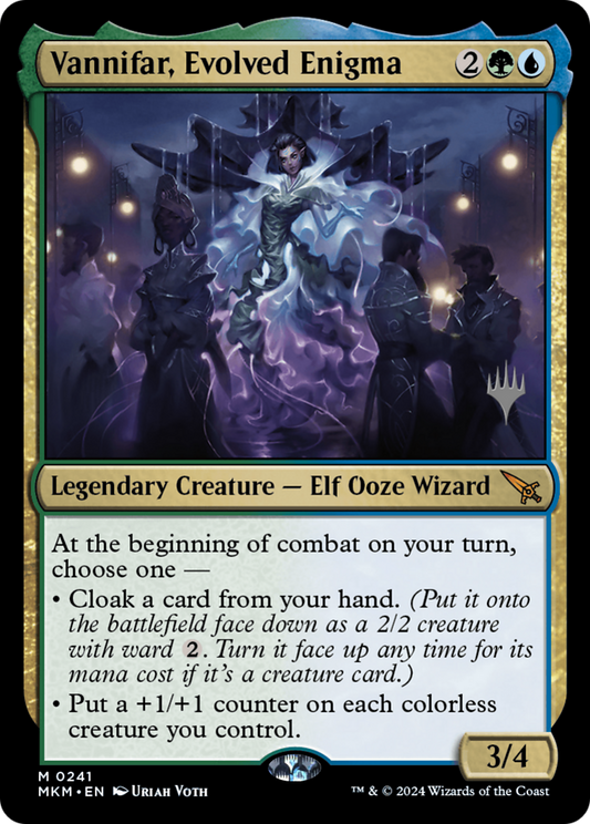 Vannifar, Evolved Enigma (Promo Pack) [Murders at Karlov Manor Promos] Foil