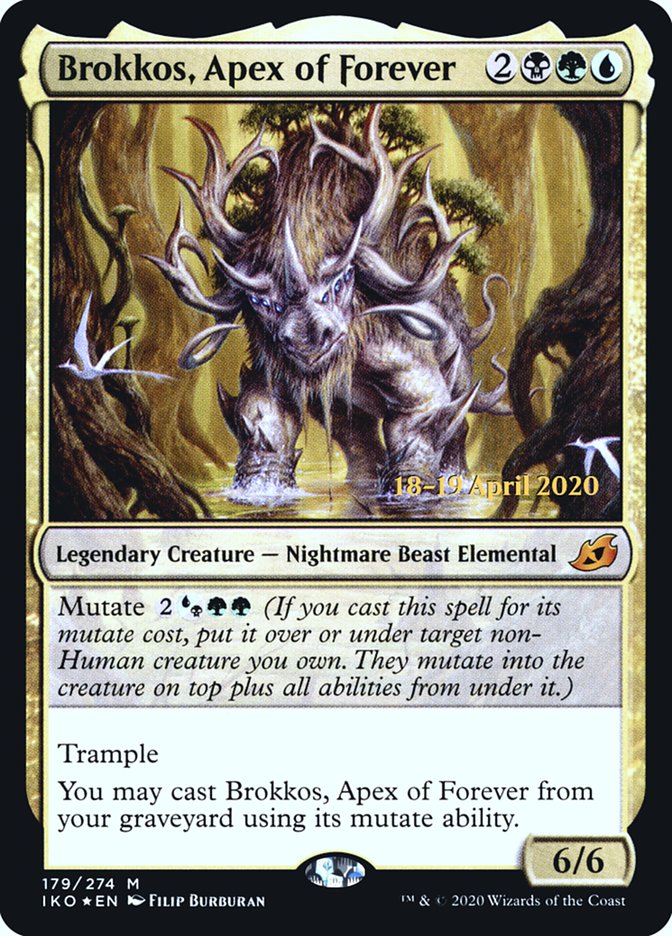 Brokkos, Apex of Forever [Ikoria: Lair of Behemoths Prerelease Promos] | Silver Goblin