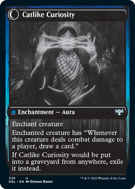 Mischievous Catgeist // Catlike Curiosity [Innistrad: Double Feature] Foil