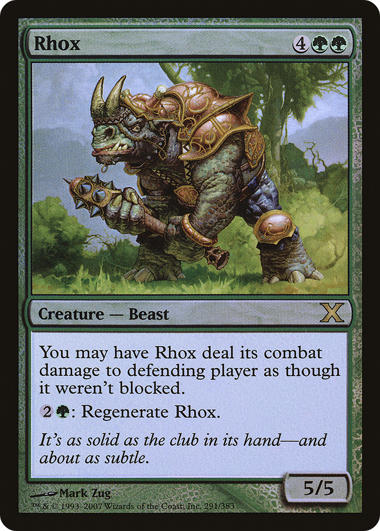 Rhox (291) Foil - Tenth Edition