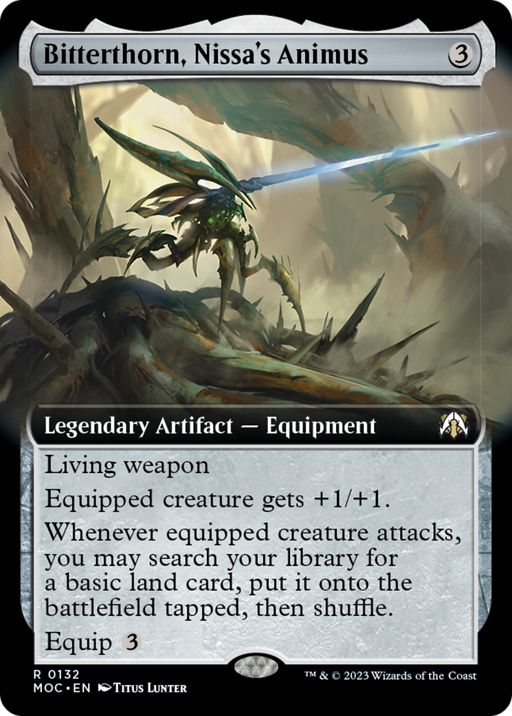 Bitterthorn, Nissa's Animus (Extended Art) [March of the Machine Commander] | Silver Goblin