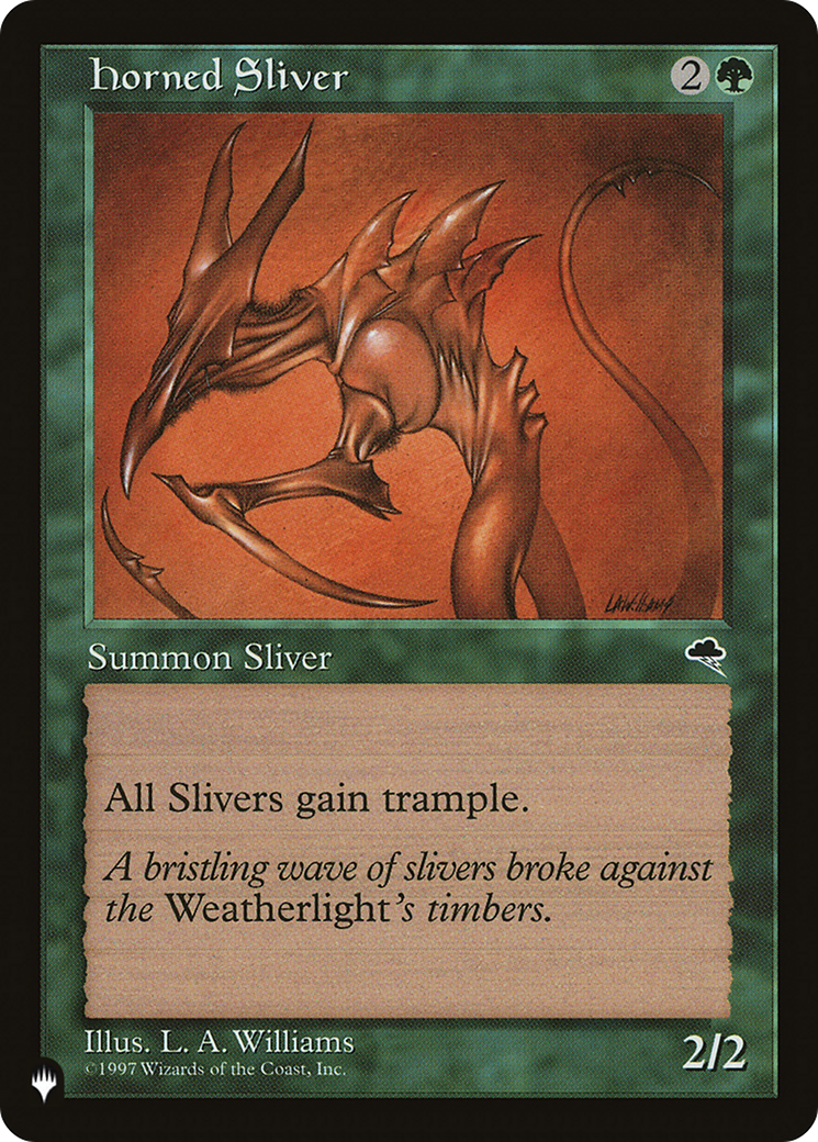 Horned Sliver [The List Reprints] | Silver Goblin