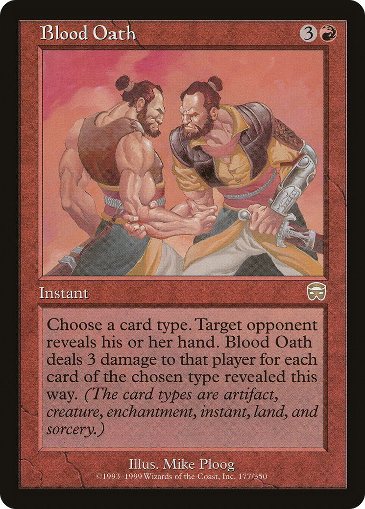 Blood Oath [Mercadian Masques] | Silver Goblin