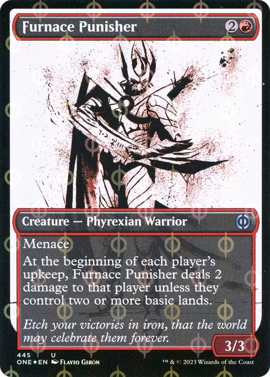 Furnace Punisher (Showcase Ichor Step-and-Compleat Foil) [Phyrexia: All Will Be One]