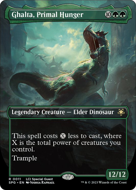 Ghalta, Primal Hunger (Borderless) [The Lost Caverns of Ixalan Special Guests] Foil
