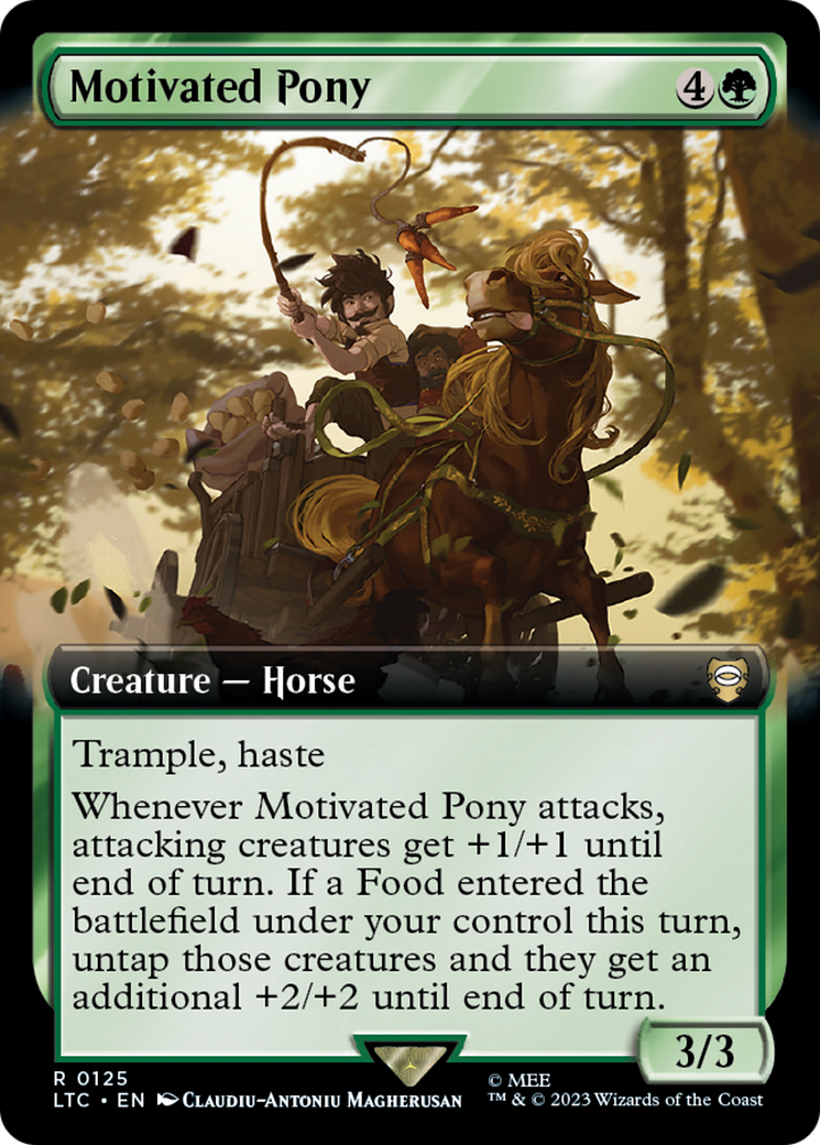 Motivated Pony (Extended Art) (125) Foil - Tales of Middle-earth Commander