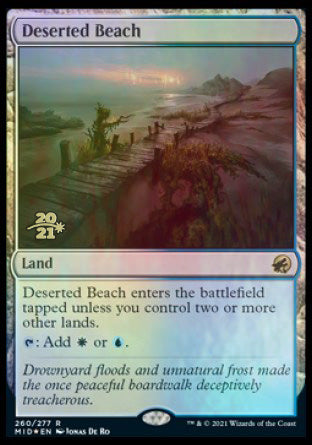 Deserted Beach [Innistrad: Midnight Hunt Prerelease Promos] | Silver Goblin