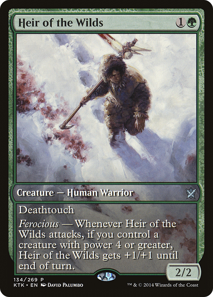 Heir of the Wilds (Game Day) (Extended Art) [Khans of Tarkir Promos] | Silver Goblin