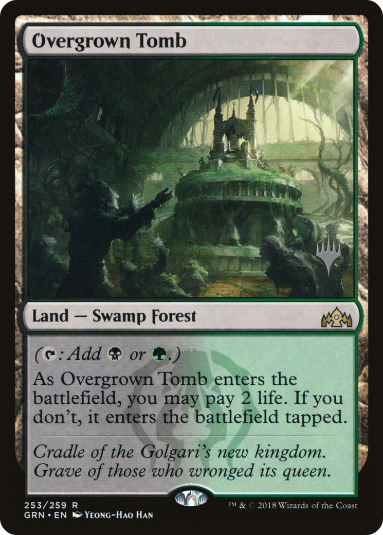 Overgrown Tomb (253) Foil - Guilds of Ravnica Promos