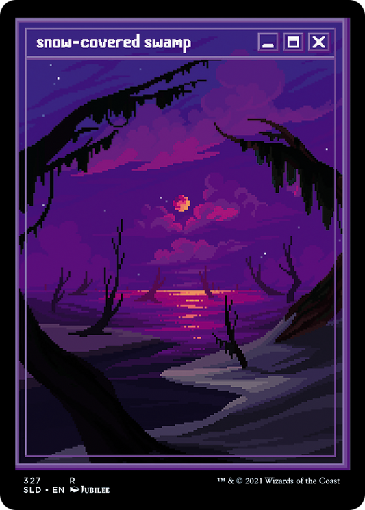 Snow-Covered Swamp (327) [Secret Lair Drop Series] Foil