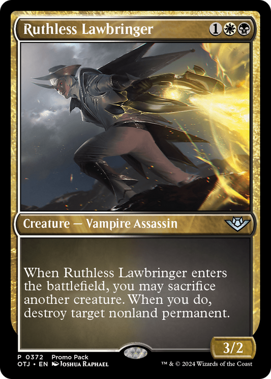 Ruthless Lawbringer (Promo Pack) [Outlaws of Thunder Junction Promos] Foil