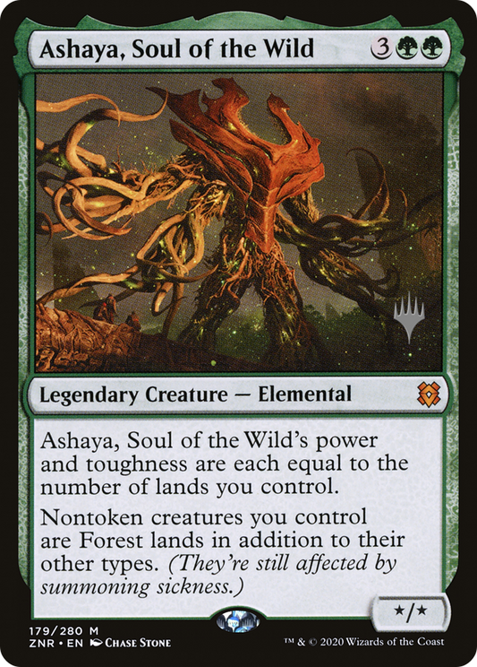 Ashaya, Soul of the Wild (Promo Pack) [Zendikar Rising Promos] Foil