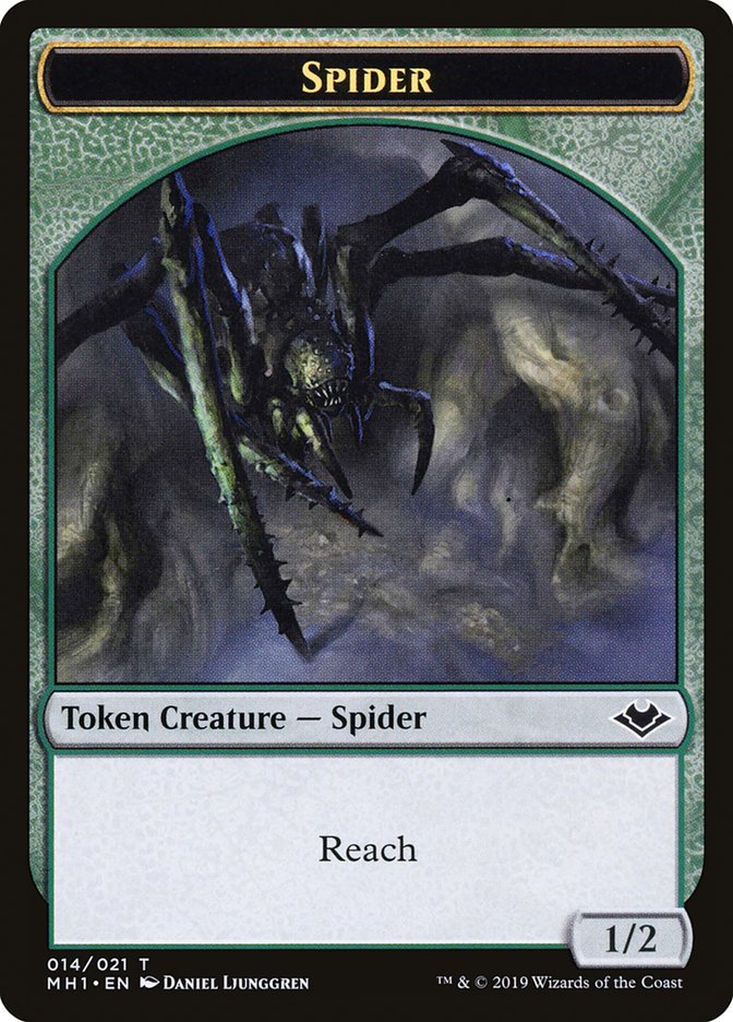 Elemental (008) // Spider (014) Double-Sided Token [Modern Horizons Tokens] | Silver Goblin