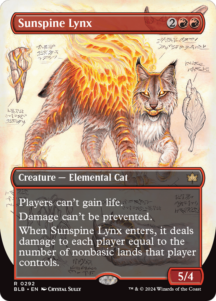 Sunspine Lynx (Borderless) [Bloomburrow] Foil