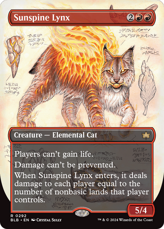Sunspine Lynx (Borderless) [Bloomburrow] Foil