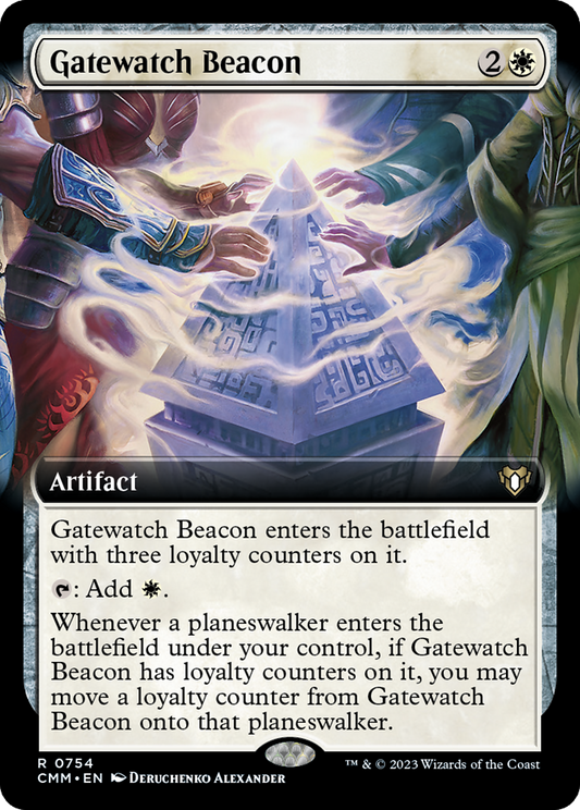 Gatewatch Beacon (Extended Art) [Commander Masters] Foil